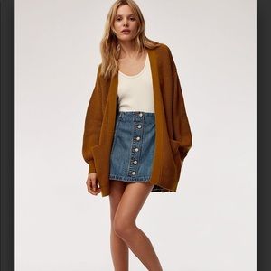 Wilfred Free Rourke Cardigan in Mustard Brown XXS